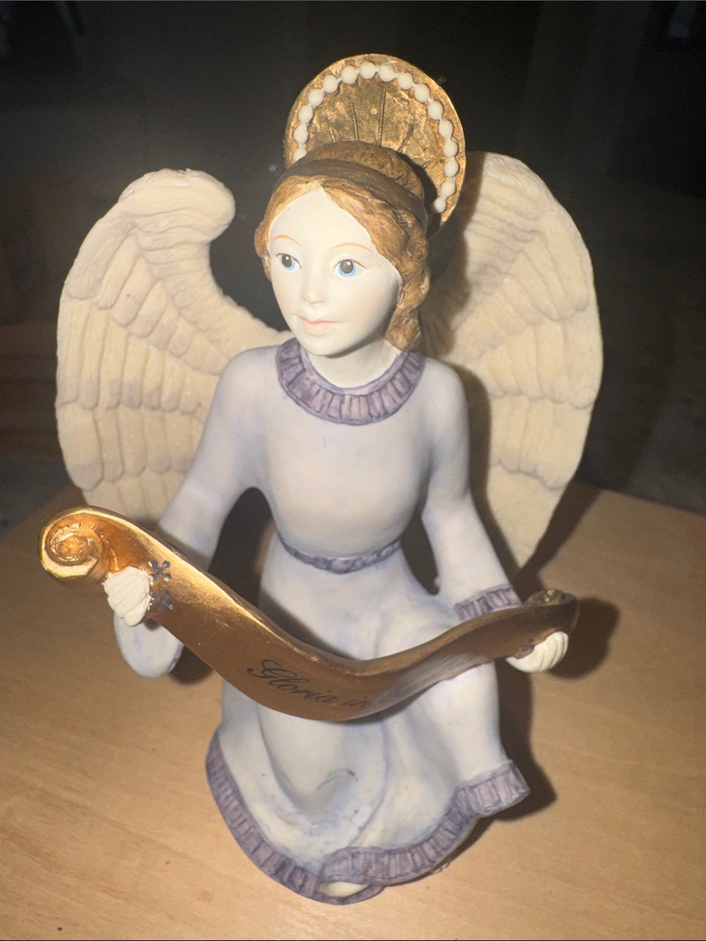 Vintage Porcelain collectible “Angel with Banner” The Nativity Collection